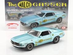 Ford Mustang Boss 429 The Malco Gasser 1969 blauw 1:18 GMP