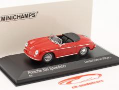 Porsche 356 Speedster Année de construction 1956 rouge 1:43 Minichamps