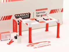Garage Tools Set Audi Sport красный / Белый 1:64 Tarmac Works