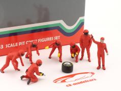 Formel 1 Pit Crew Figuren-Set #3 Team Rot 1:43 American Diorama