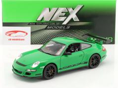 Porsche 911 (997) GT3 RS Год 2007 зеленый / черный 1:18 Welly