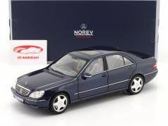 Mercedes-Benz S55 (W220) AMG 建設年 2000 青 メタリック 1:18 Norev