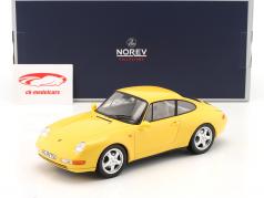 Porsche 911 Carrera (993) 建设年份 1994 黄色的 1:18 Norev