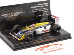 N. Piquet Williams FW11B Dirty Version #6 方式 1 世界チャンピオン 1987 1:43 Minichamps