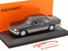 Mercedes-Benz 560 SEC (C126) 建設年 1986 黒 メタリック 1:43 Minichamps