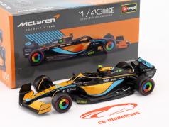 Lando Norris McLaren MCL36 #4 Austrália GP Fórmula 1 2022 1:43 Bburago