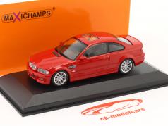 BMW M3 (E46) Coupe ano de construção 2001 vermelho 1:43 Minichamps