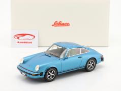 Porsche 911 Coupe blauw 1:18 Schuco