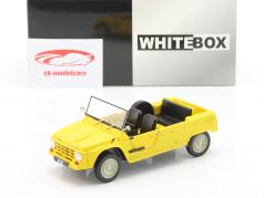 Citroen Mehari Bouwjaar 1970 geel 1:24 WhiteBox