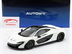 McLaren P1 建设年份 2013 阿拉斯加州 钻石 白色的 1:18 AutoArt