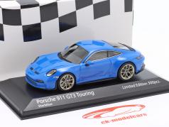 Porsche 911 (992) GT3 Touring 2021 鮫 青 / ゴールデン リム 1:43 Minichamps