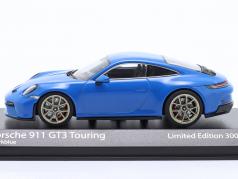 Porsche 911 (992) GT3 Touring 2021 shark blue / golden rims 1:43 Minichamps