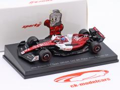 Valtteri Bottas Alfa Romeo C42 #77 6º Bahrein GP Fórmula 1 2022 1:64 Spark