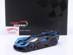 Bugatti Bolide Presentation Car 2020 蓝色的 / 黑色的 1:18 TrueScale