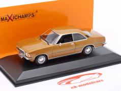 Opel Rekord D Coupe ano de construção 1975 ouro metálico 1:43 Minichamps