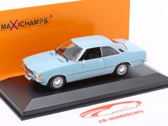 Opel Rekord D Coupe ano de construção 1975 Azul claro 1:43 Minichamps