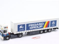 Pegaso Troner 360 Plus トラック と トレーラー 1988 白 / 青 1:43 Altaya