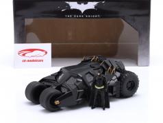 Batmobile con batman cifra film The Dark Knight 2008 1:24 Jada Toys