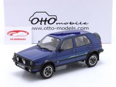 Volkswagen VW Golf II Country ano de construção 1990 azul 1:18 OttOmobile