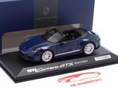 Porsche 911 (992) Carrera GTS Cabriolet America Edition 2022 azzurro 1:43 Minichamps