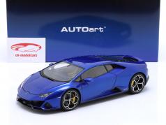 Lamborghini Huracan Evo ano de construção 2019 nethuns azul 1:18 AUTOart