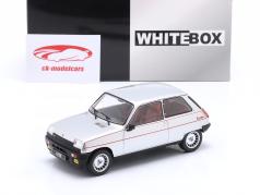 Renault 5 Alpine Turbo 建设年份 1982 银 / 装饰风格 1:24 WhiteBox