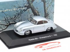 Porsche 356 Christophorus Nee. 1 1952 zilver 1:43 Spark