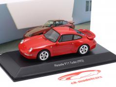Porsche 911 (993) Turbo 4º geração guardas vermelho 1:43 Spark