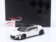 Acura NSX Type S LHD 建设年份 2022 白色的 1:18 TrueScale