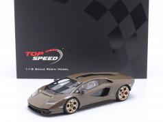 Lamborghini Countach LPI 800-4 Año de construcción 2022 bronce oscuro metálico 1:18 TrueScale