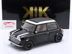 Mini Cooper con tetto apribile nero metallico / bianco LHD 1:12 KK-Scale