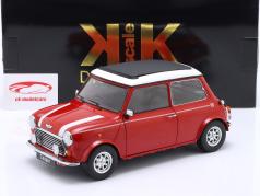 Mini Cooper med soltag rød / hvid RHD 1:12 KK-Scale
