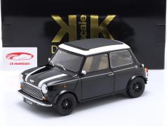 Mini Cooper met zonnedak zwart metalen / wit RHD 1:12 KK-Scale