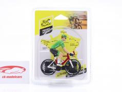 figuur fietser Tour de France groente shirt 1:18 Solido