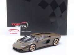 Lamborghini Countach LPI 800-4 Byggeår 2022 mørk bronze metallisk 1:18 TrueScale