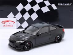 BMW M2 CS (F87) 2020 black metallic / black rims 1:18 Minichamps