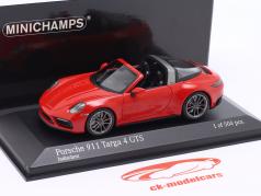 Porsche 911 (992) Targa 4 GTS Byggeår 2022 vagter rød 1:43 Minichamps