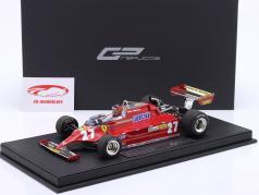 G. Villeneuve Ferrari 126CK #27 勝者 モナコ GP 方式 1 1981 1:18 GP Replicas