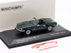Triumph Spitfire Mk IV Roadster 建设年份 1972 british racing 绿色的 1:43 Minichamps