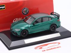 Alfa Romeo Giulia GTAm Año de construcción 2020 Montreal verde metálico 1:43 Bburago