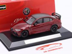 Alfa Romeo Giulia GTAm Bouwjaar 2020 gta rood metalen 1:43 Bburago