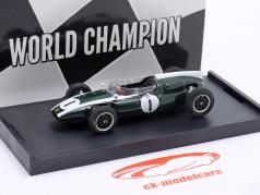 J. Brabham Cooper T53 #1 gagnant Britanique GP formule 1 Champion du monde 1960 1:43 Brumm