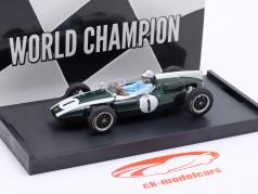 J. Brabham Cooper T53 #1 vincitore Britannico GP formula 1 Campione del mondo 1960   Figur 1:43 Brumm
