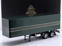 semi trailer mørkegrøn / sølv 1:18 Road Kings