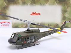 Bell UH 1D helikopter tysk hær Bundeswehr "Heer" grøn 1:35 Schuco