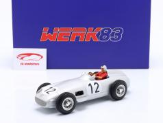 S. Moss Mercedes-Benz W196 #12 ganador británico GP fórmula 1 1955 con figura del conductor 1:18 WERK83