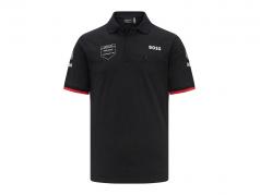 Porsche Team Polo-Shirt 公式 E 黑色的