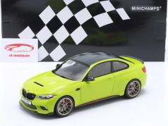 BMW M2 CS (F87) 建设年份 2020 淡绿色 1:18 Minichamps