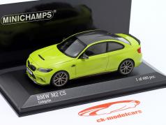 BMW M2 CS (F87) 建设年份 2020 淡绿色 1:43 Minichamps