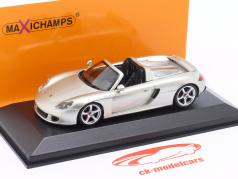 Porsche Carrera GT ano de construção 2003 prata 1:43 Minichamps